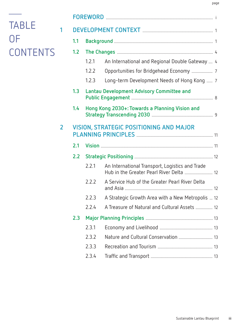 Sustainable Lantau Blueprint (full report) by HKSAR Civil Engineering and Development Department.