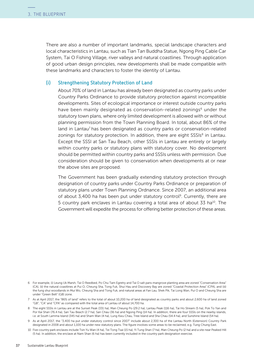 Sustainable Lantau Blueprint (full report) by HKSAR Civil Engineering and Development Department.