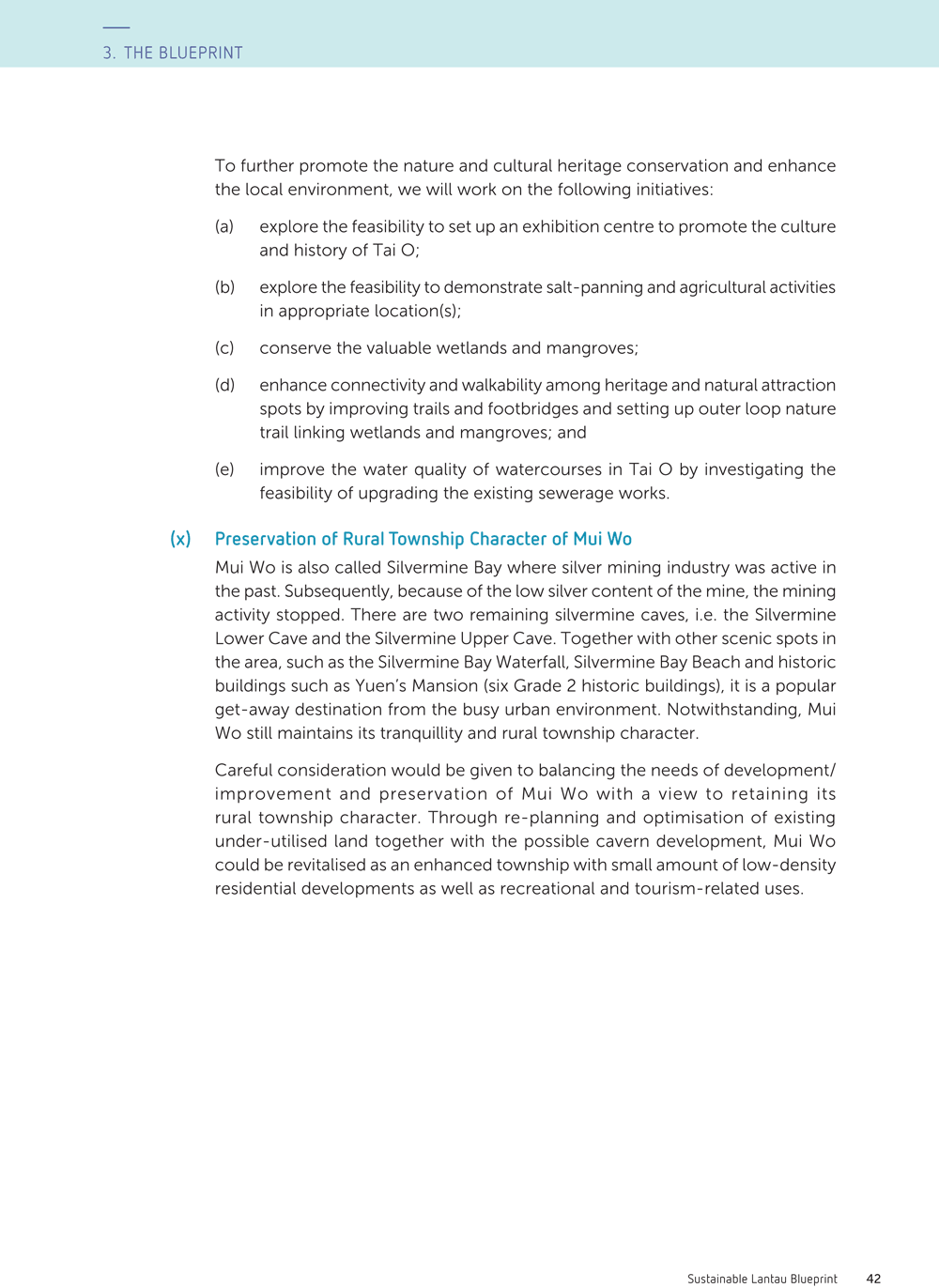 Sustainable Lantau Blueprint (full report) by HKSAR Civil Engineering and Development Department.